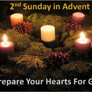 Sermon Notes for Sunday the 8th. December 2019. (Advent 2)